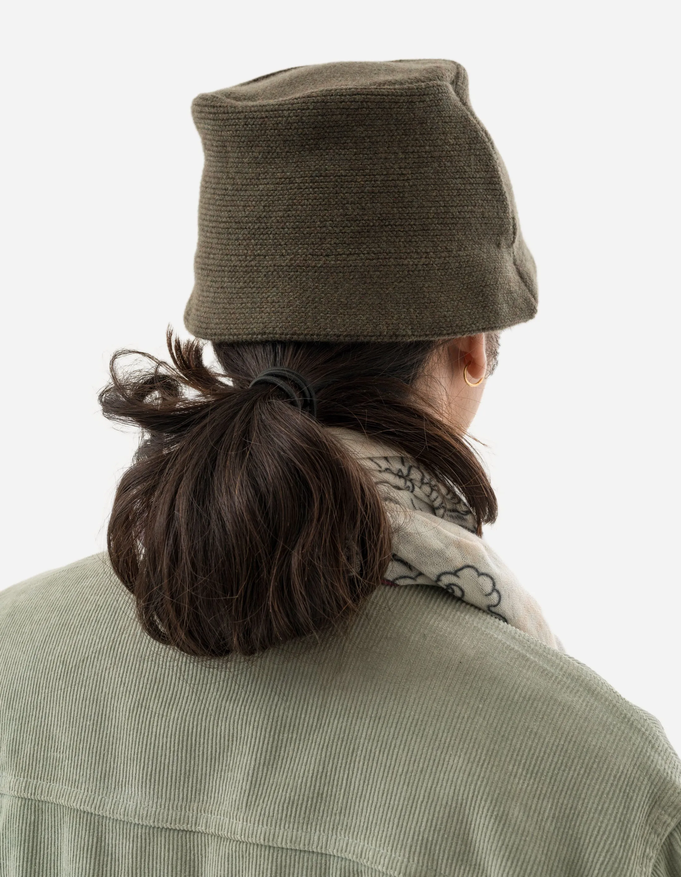 1406 Maharishi Lambswool Bucket Hat Olive