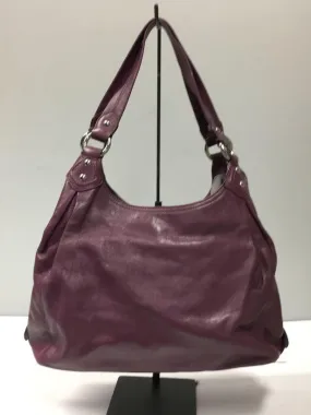 14336 COACH Vintage Shoulder Hand Bag Purse Leather Purple Used