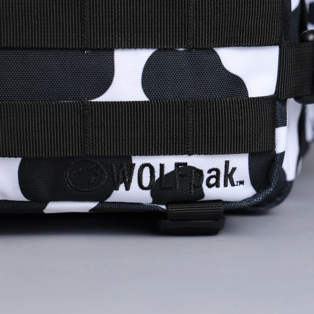 25L Backpack Black White Cow