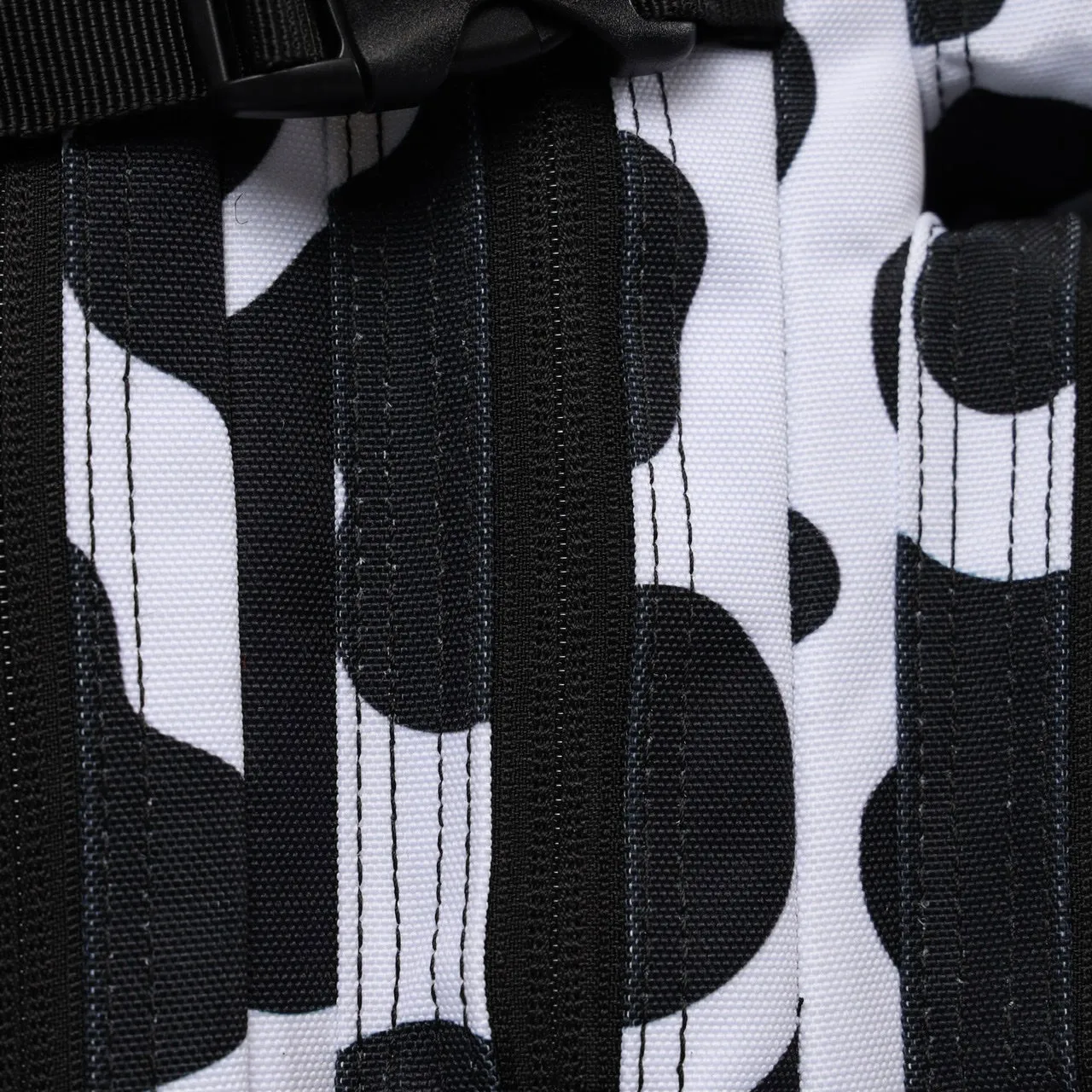 25L Backpack Black White Cow