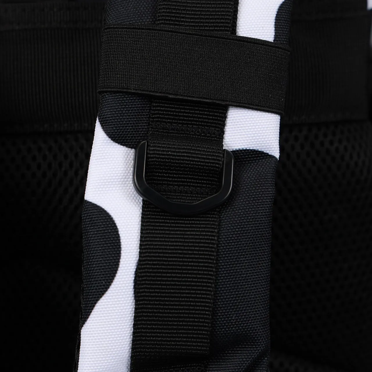 25L Backpack Black White Cow