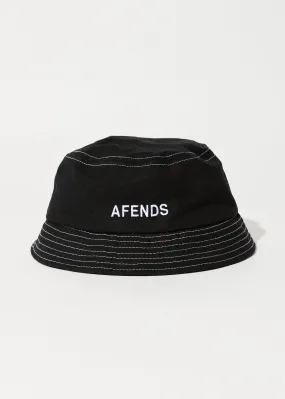 AFENDS Unisex Diggers - Bucket Hat - Black