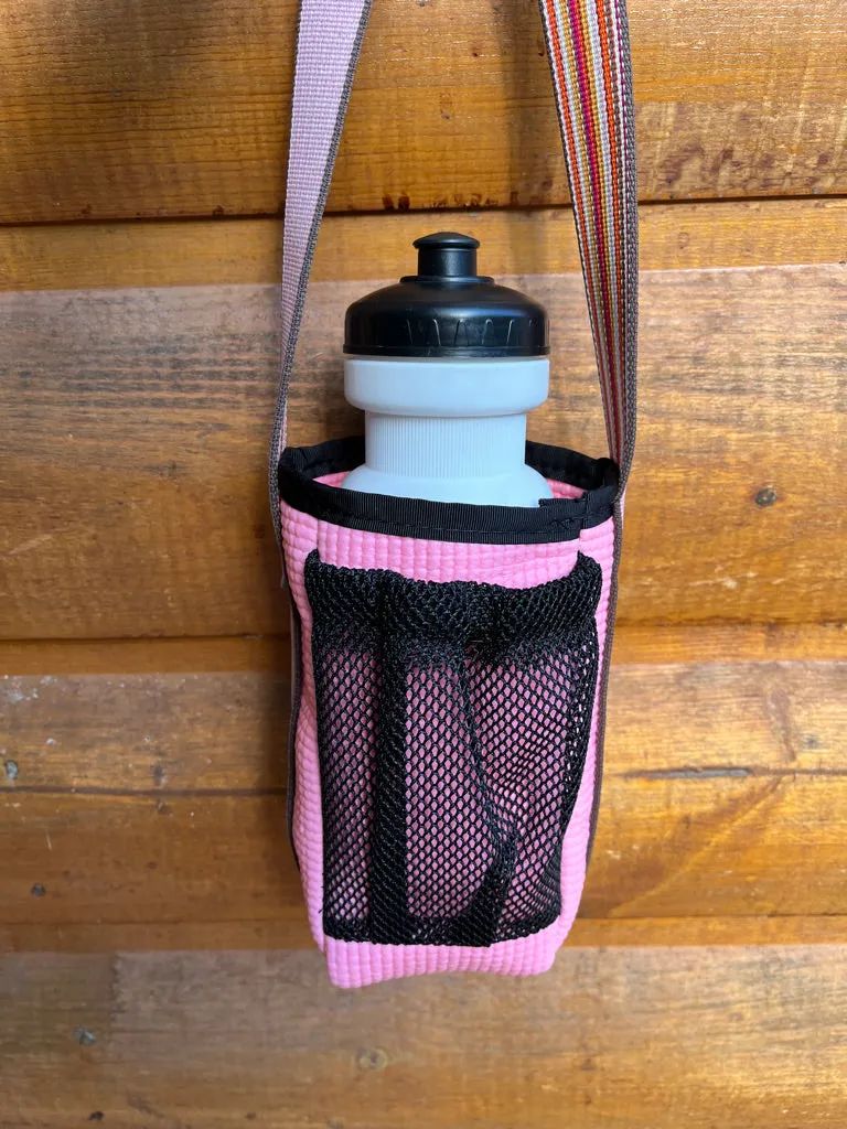 Ajax Pink Water Bottle Holder/Purse-Bandana Print Fabric