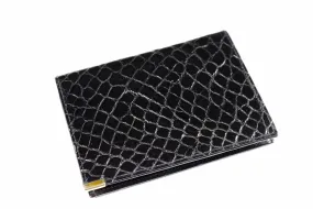 ARIES black crocodile skin wallet