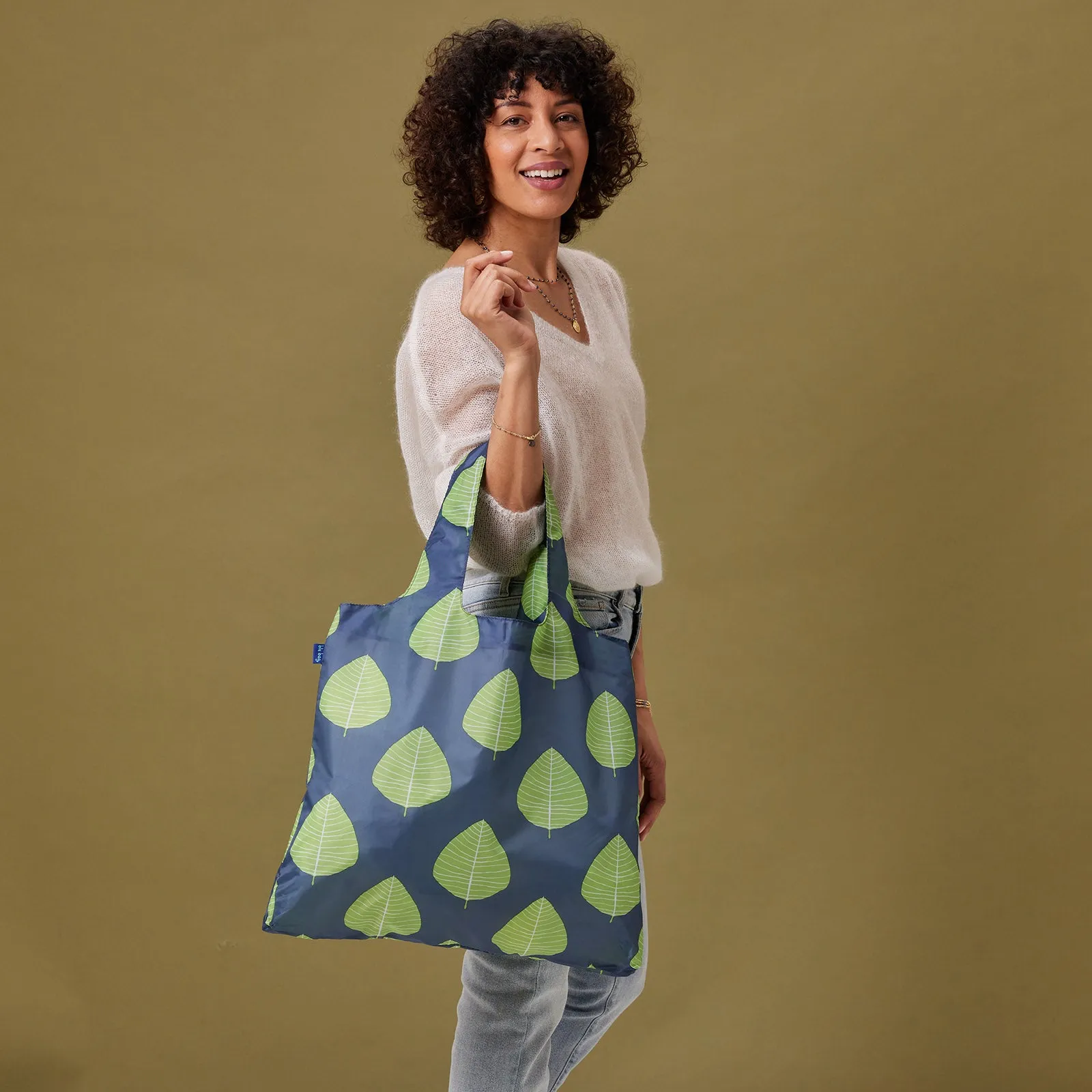 Aspen Leaves Blu Bag Reusable Shopping Bag - Machine Washable