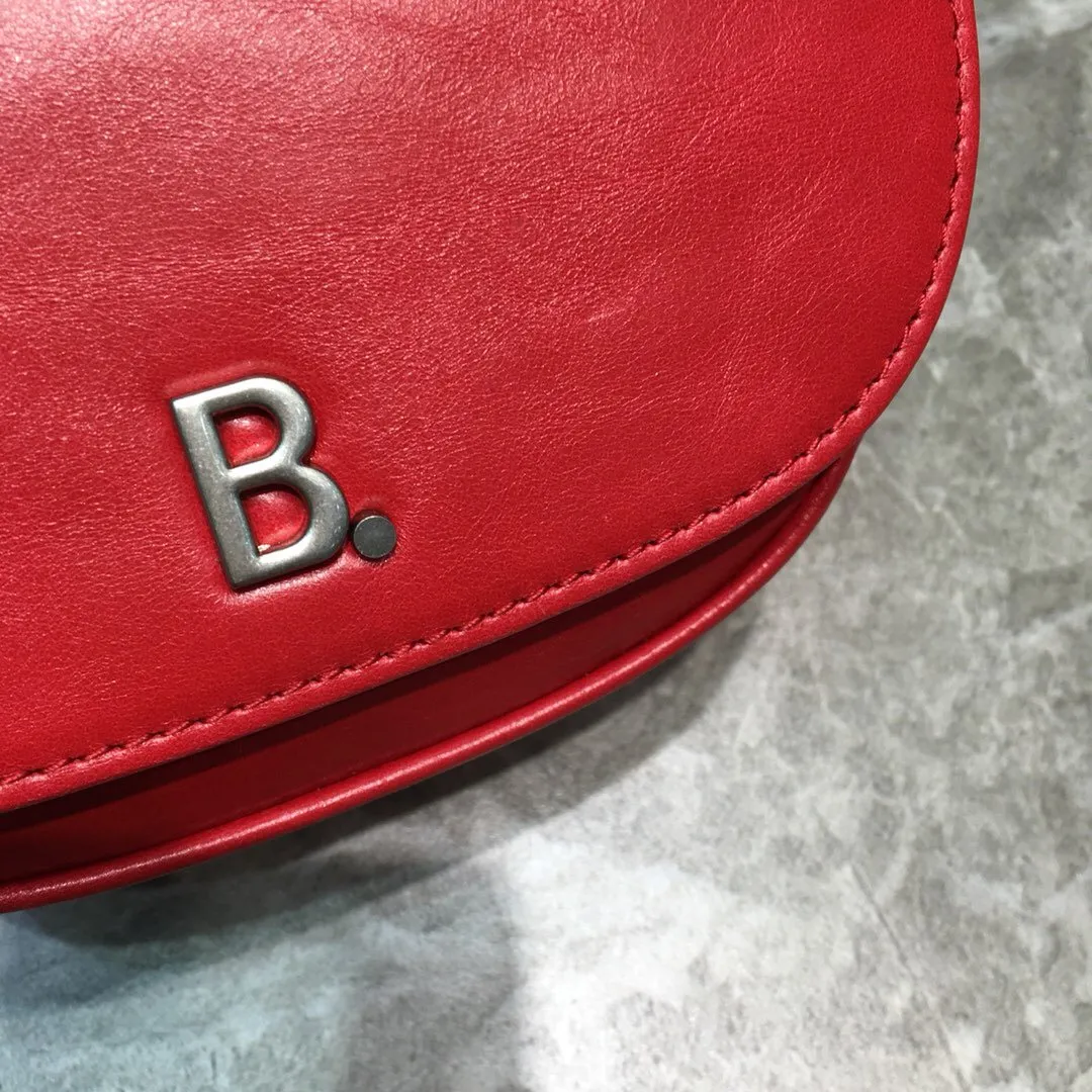 Balen Leader Soft Round Cross Bag In Red, For Women,  Bags 6.3in/16cm