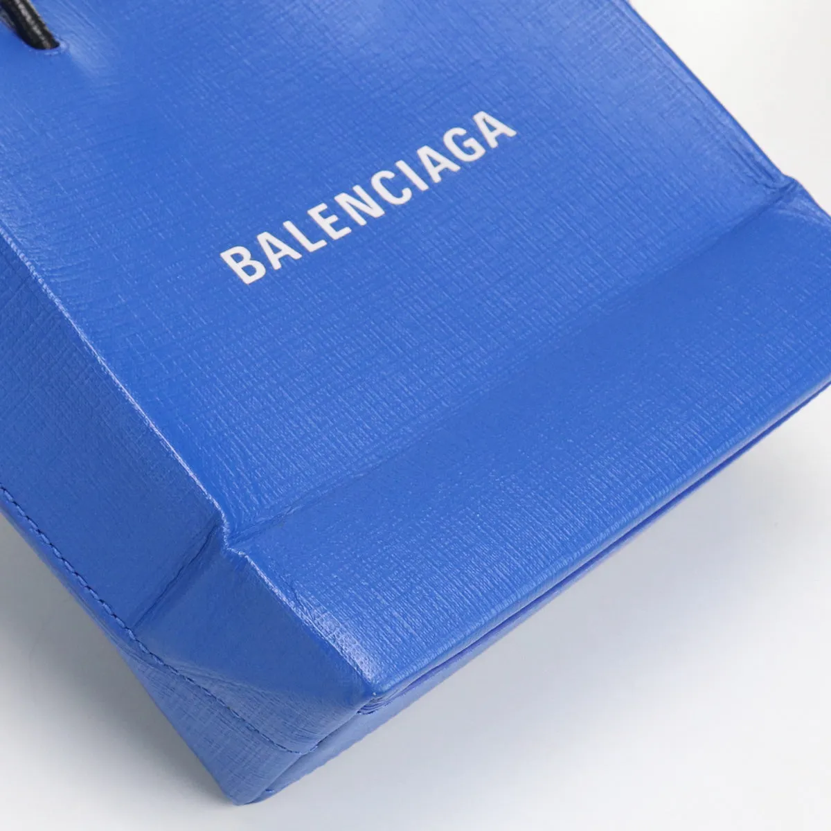 BALENCIAGA 597858 Shopping tote XXS Tote Bag Shoulder bag Sway Blue leather