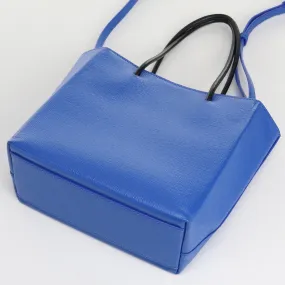 BALENCIAGA 597858 Shopping tote XXS Tote Bag Shoulder bag Sway Blue leather