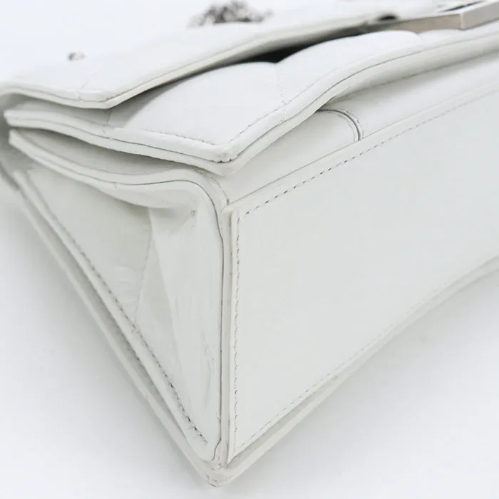 BALENCIAGA 716351 ChainShoulder Bag Hour glass Shoulder Bag Calfskin White Women