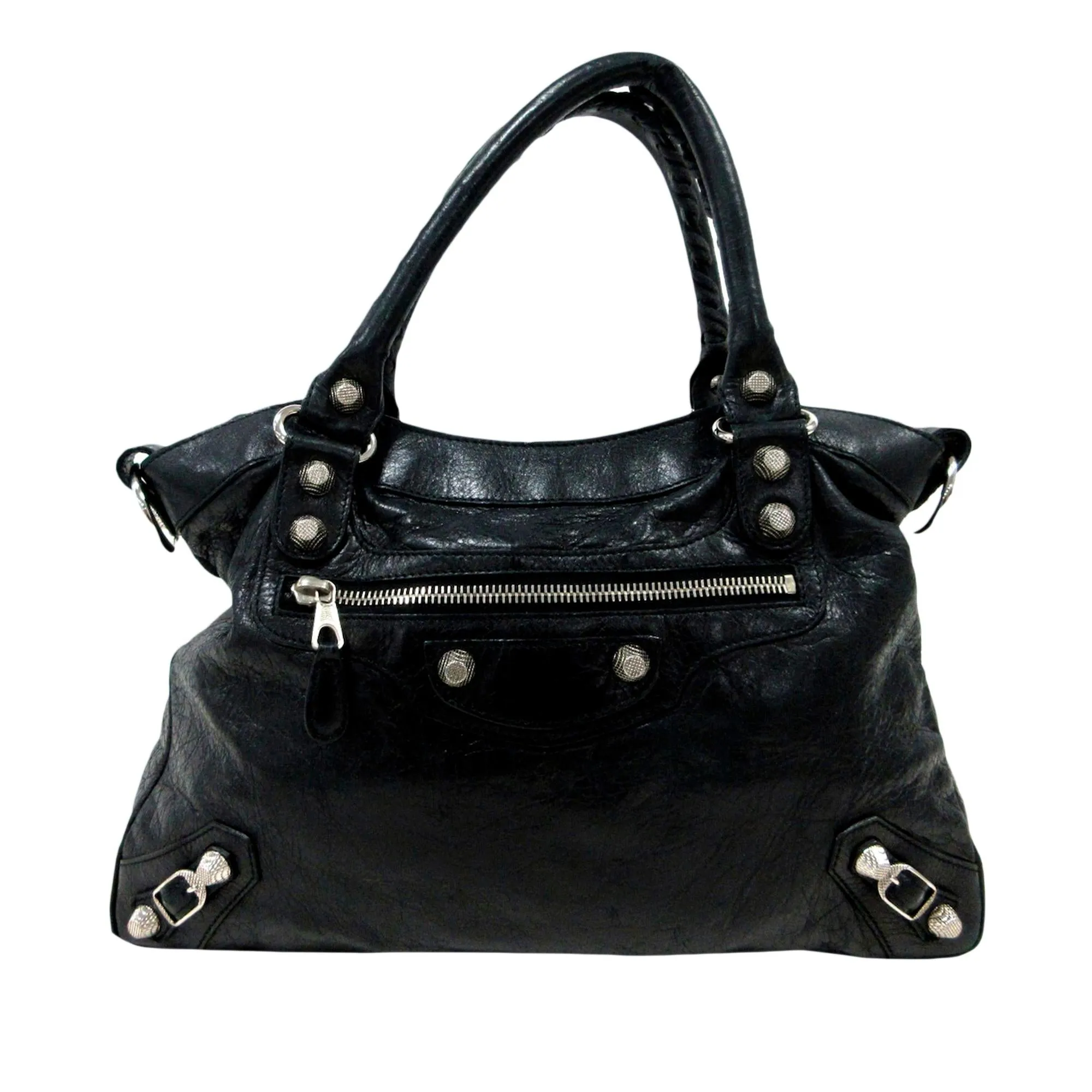 Balenciaga Motocross Town Giant Leather Handbag (SHG-29337)