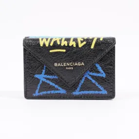 Balenciaga Womens Paper Wallet Multicoloured Leather