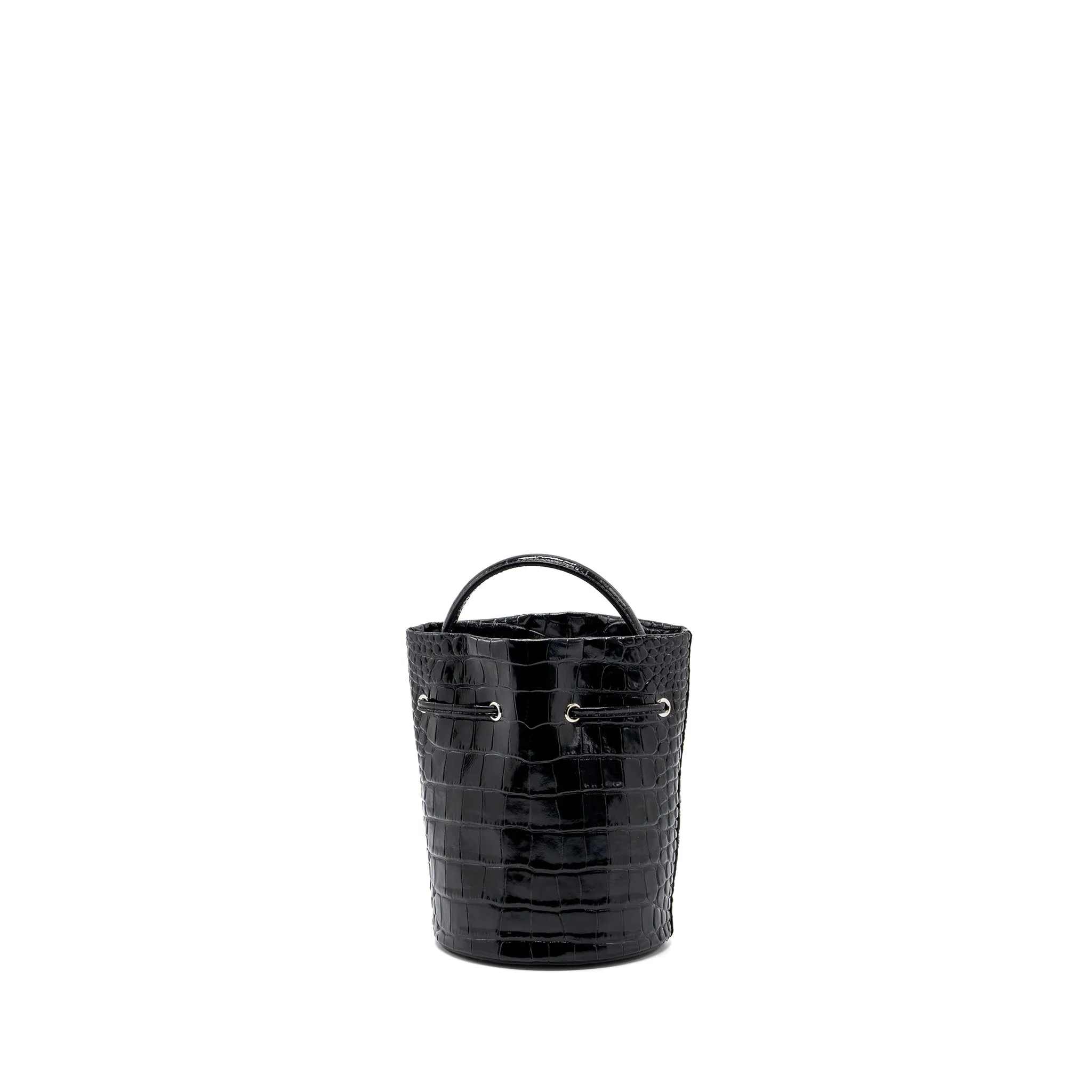 BALENCIAGA XS Everyday Drawstring Bucket Bag Black SHW