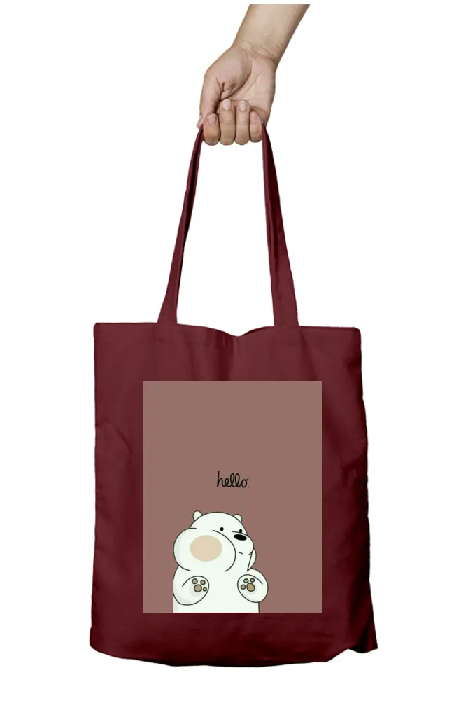 Bear Greetings Tote Bag