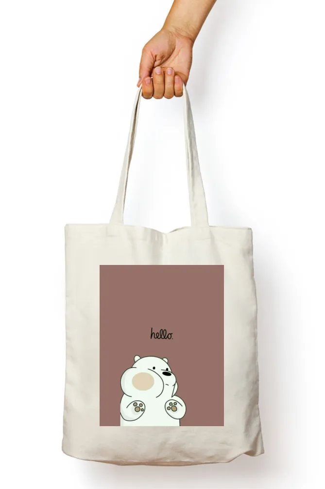 Bear Greetings Tote Bag