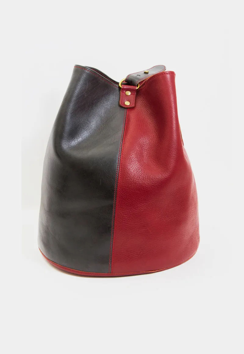 BICOLOR BUCKET BAG