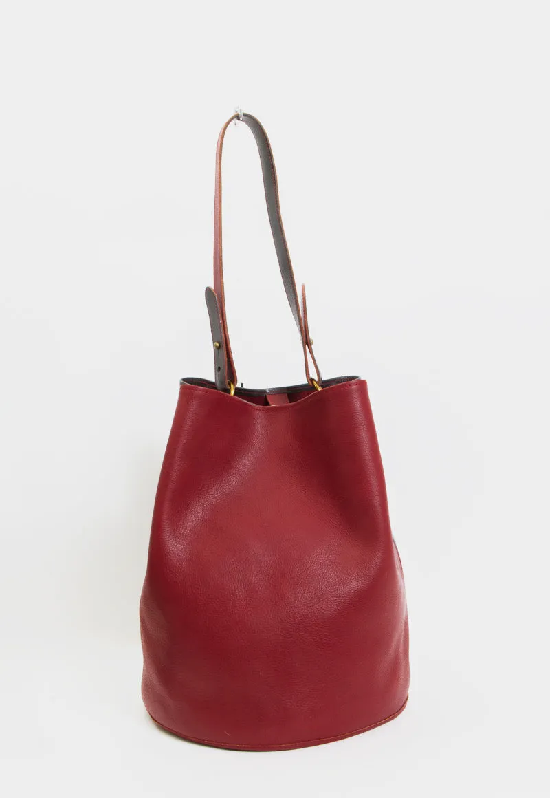 BICOLOR BUCKET BAG