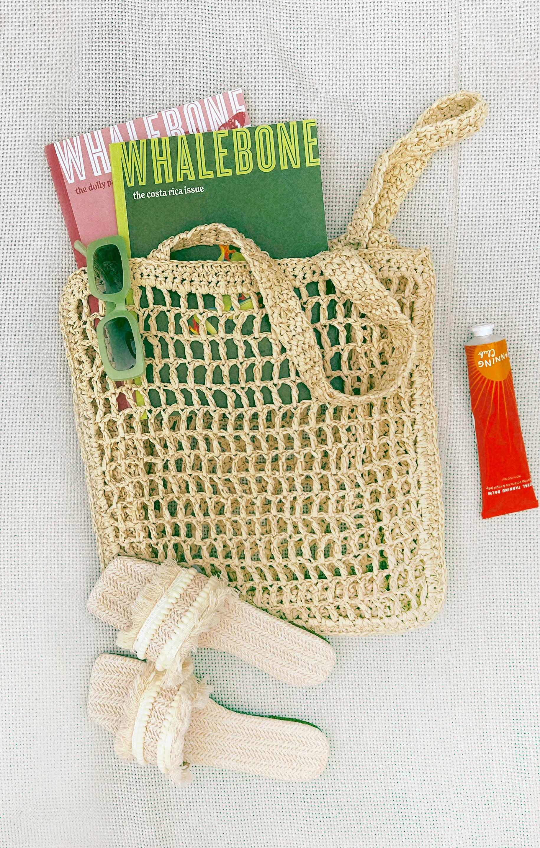 Billini Ella Tote ~ Natural Crochet