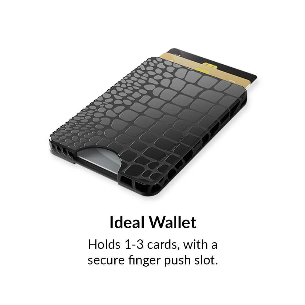 Black Croc MagSafe Wallet