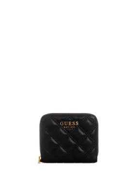 Black Giully Small Zip Wallet