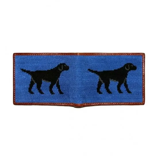 Black Lab Needlepoint Bi-Fold Wallet