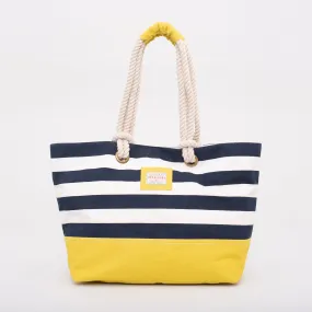 Block Stripe Beach Bag