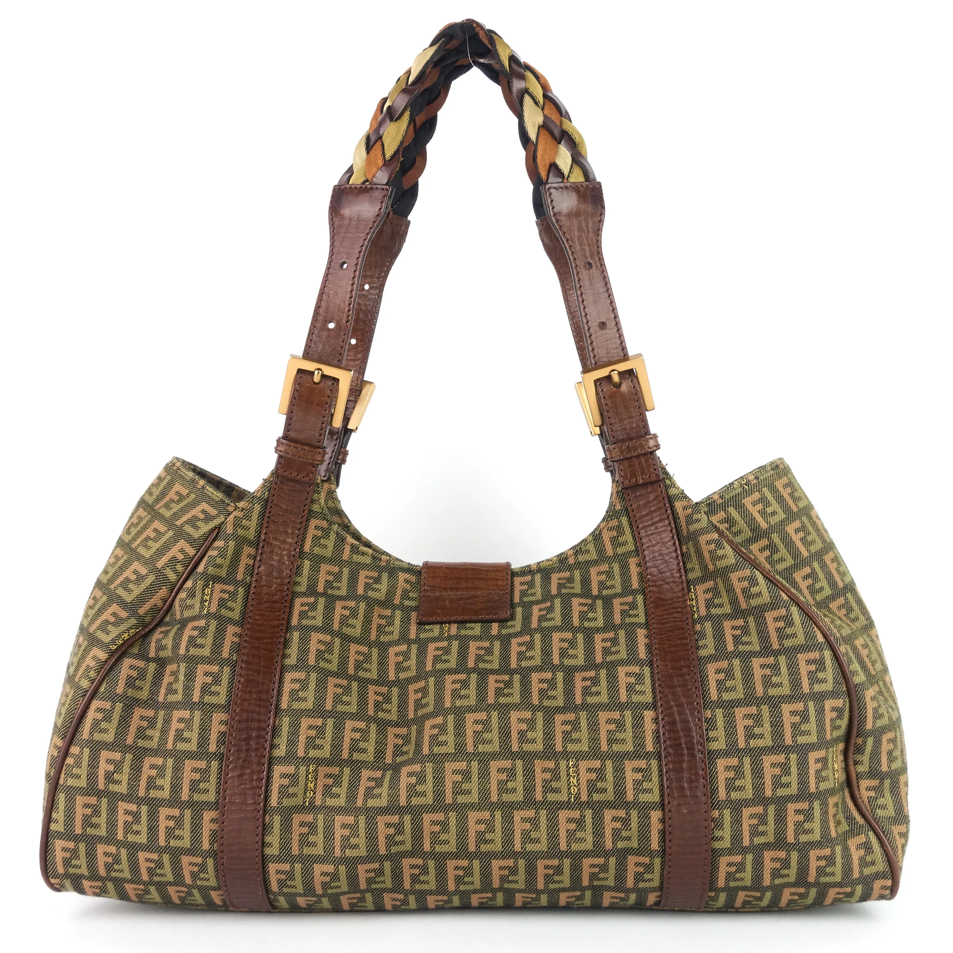 Borsa Zucca Canvas Shoulder Bag