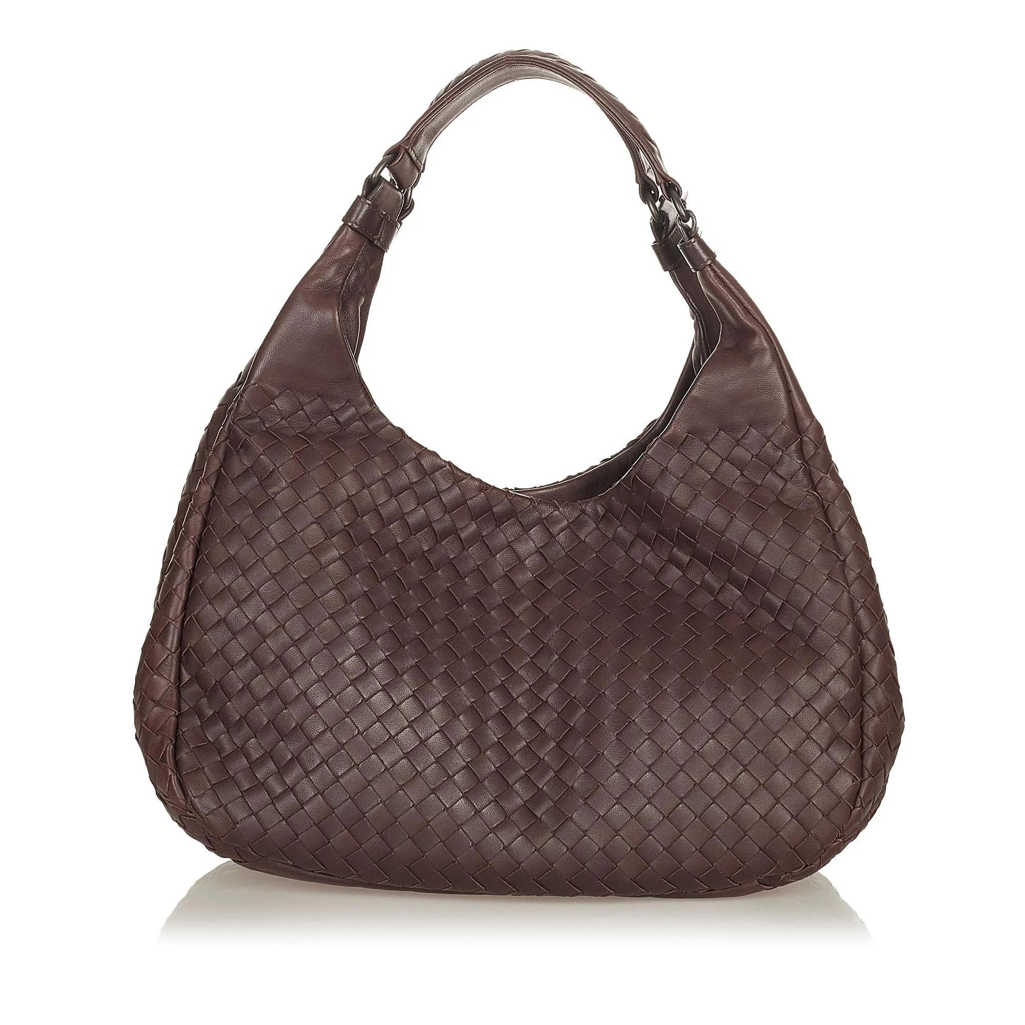 Bottega Veneta Intrecciato Campana Shoulder Bag (SHG-27142)