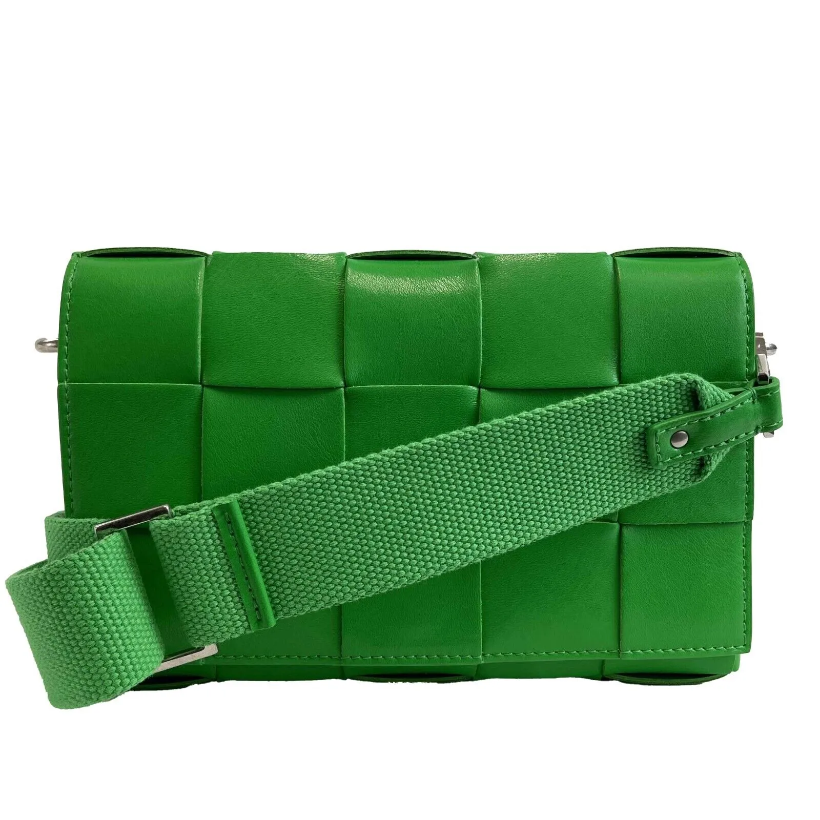 Bottega Veneta - NEW Parkeet Green Leather Cassette Crossbody w/ Coin Purse