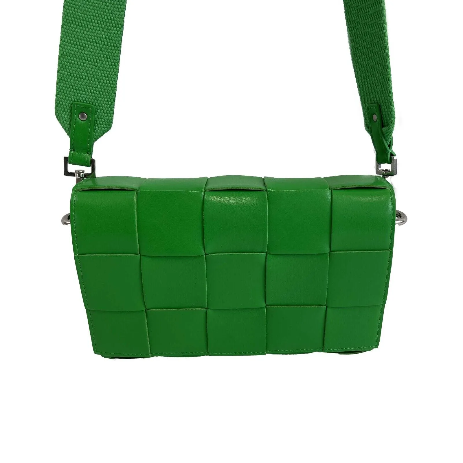 Bottega Veneta - NEW Parkeet Green Leather Cassette Crossbody w/ Coin Purse