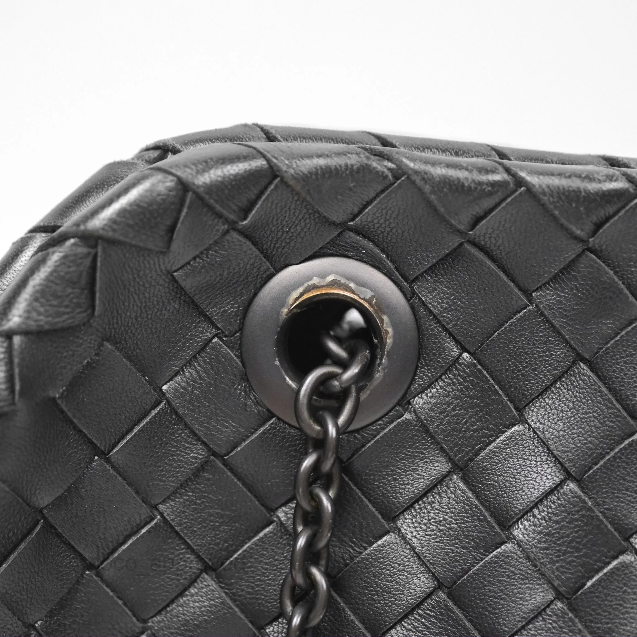 Bottega Veneta Shoulder Bag Black So Black Hardware