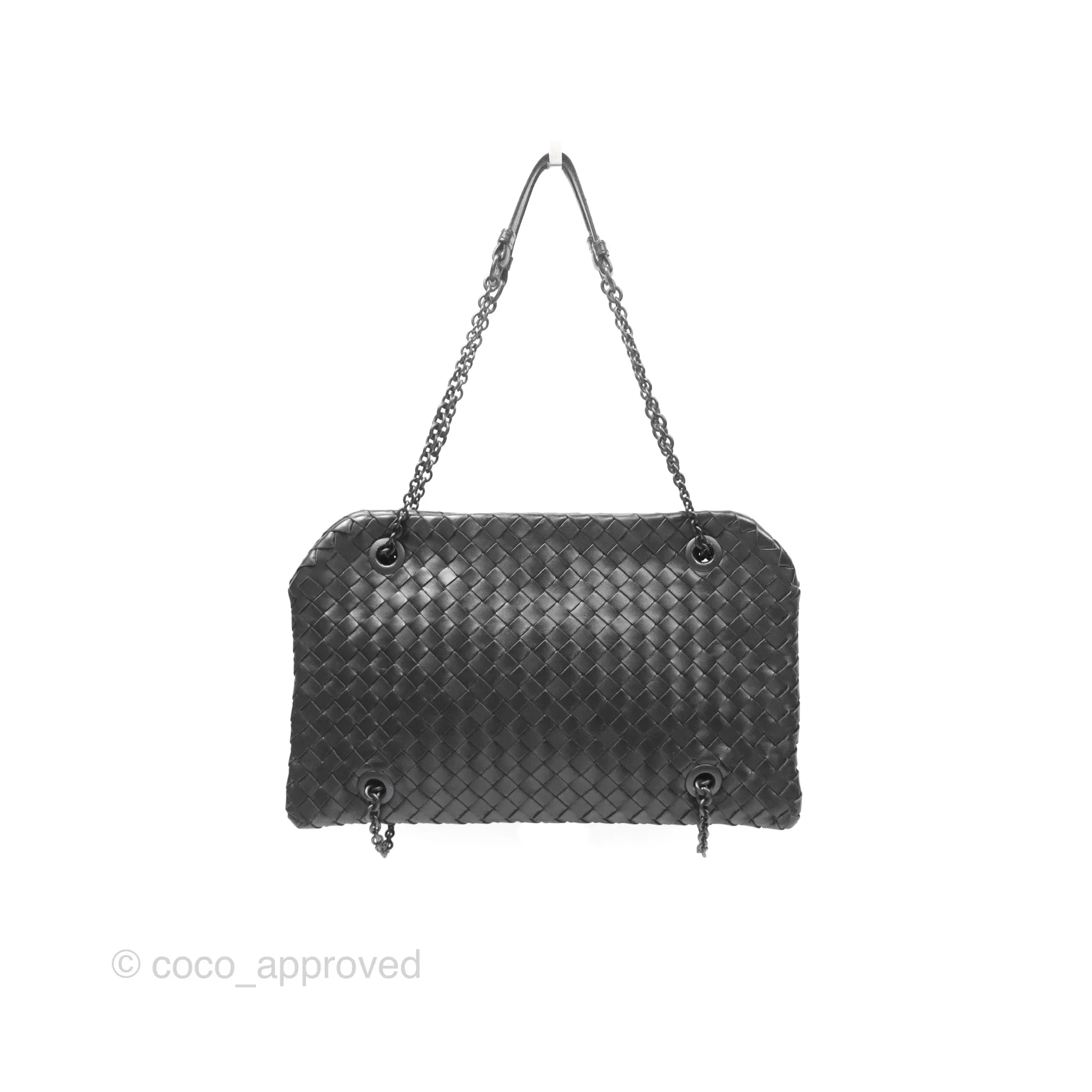 Bottega Veneta Shoulder Bag Black So Black Hardware