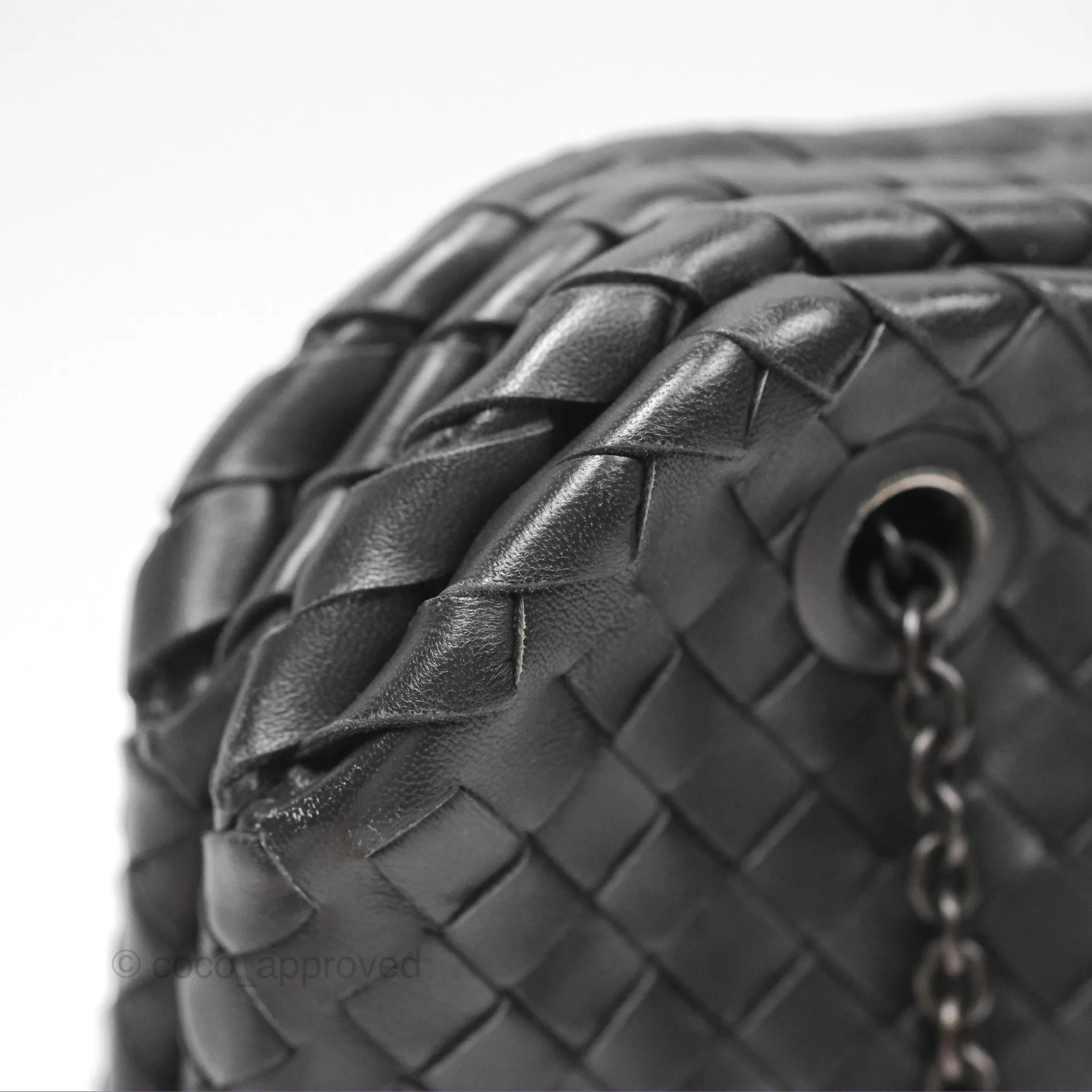 Bottega Veneta Shoulder Bag Black So Black Hardware