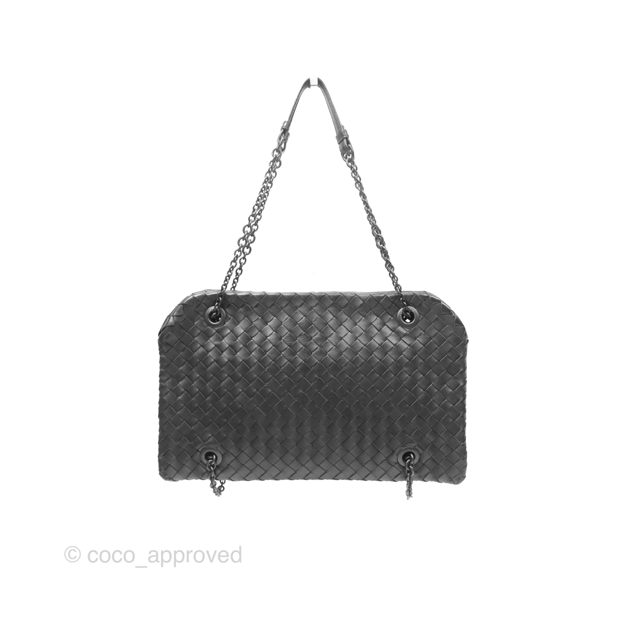 Bottega Veneta Shoulder Bag Black So Black Hardware