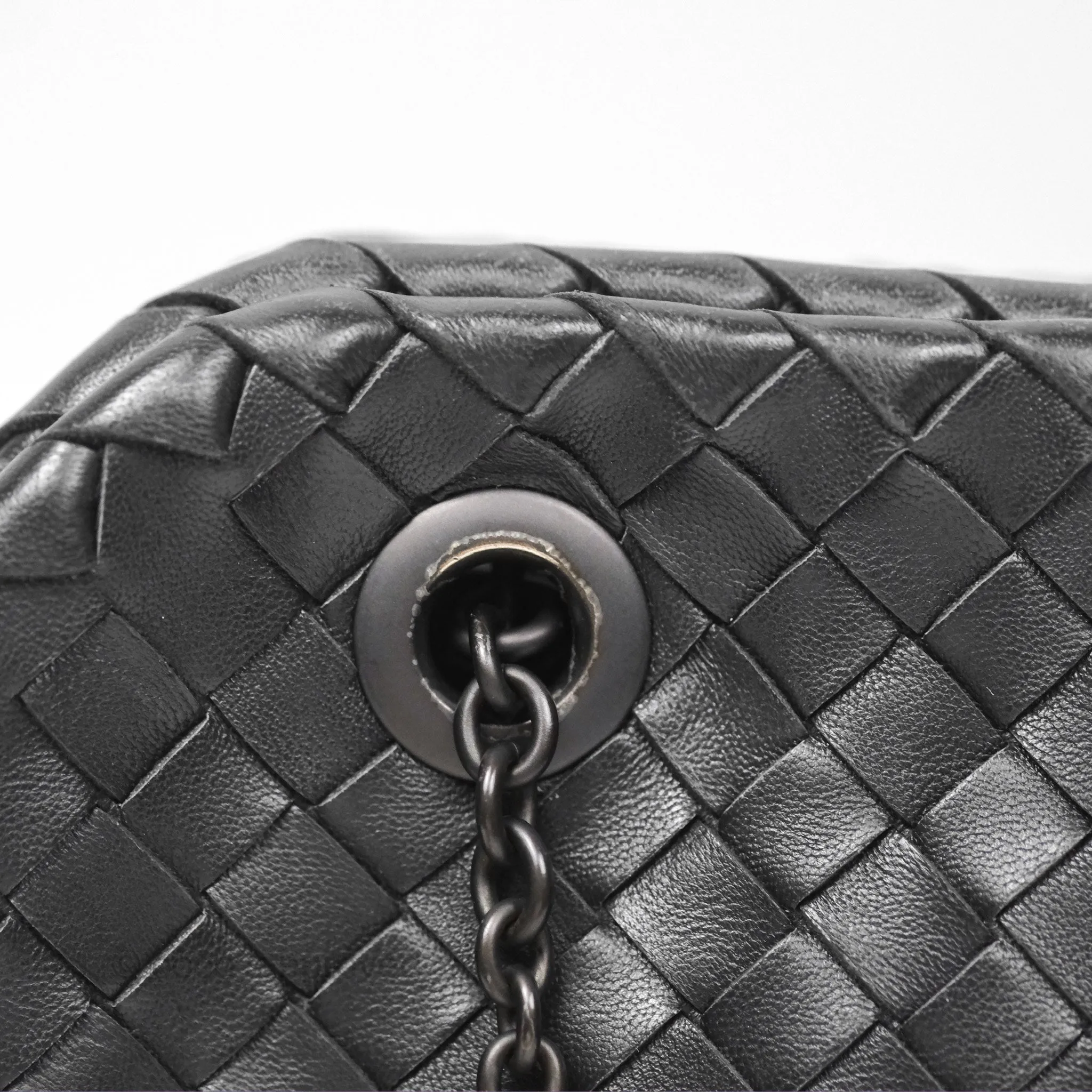 Bottega Veneta Shoulder Bag Black So Black Hardware