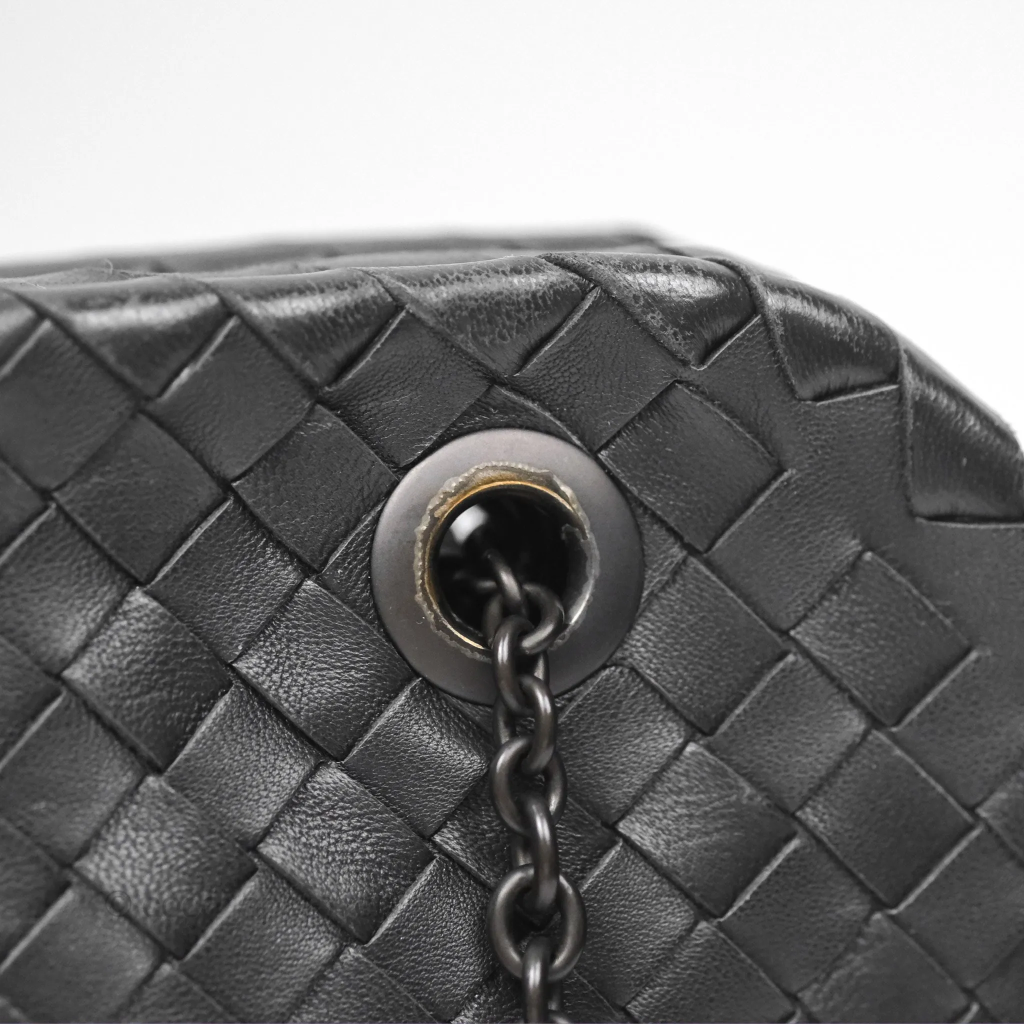 Bottega Veneta Shoulder Bag Black So Black Hardware