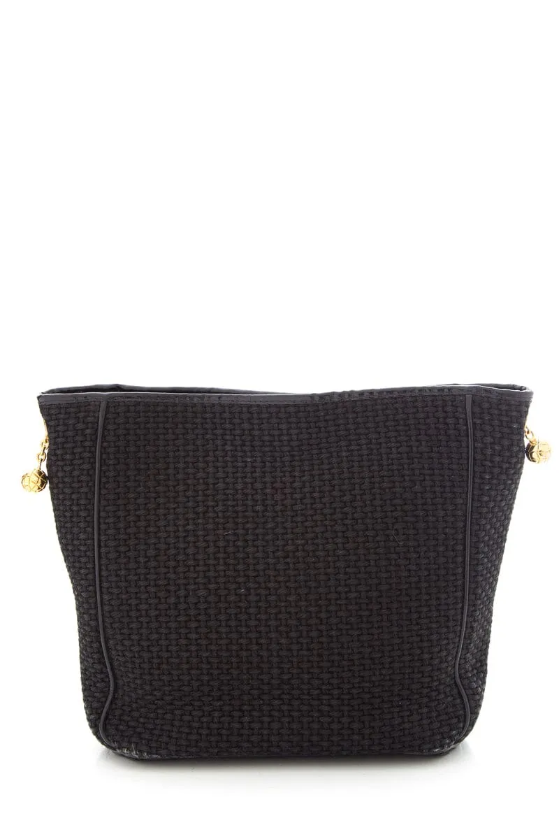 Bottega Veneta Vintage Black Woven Handbag