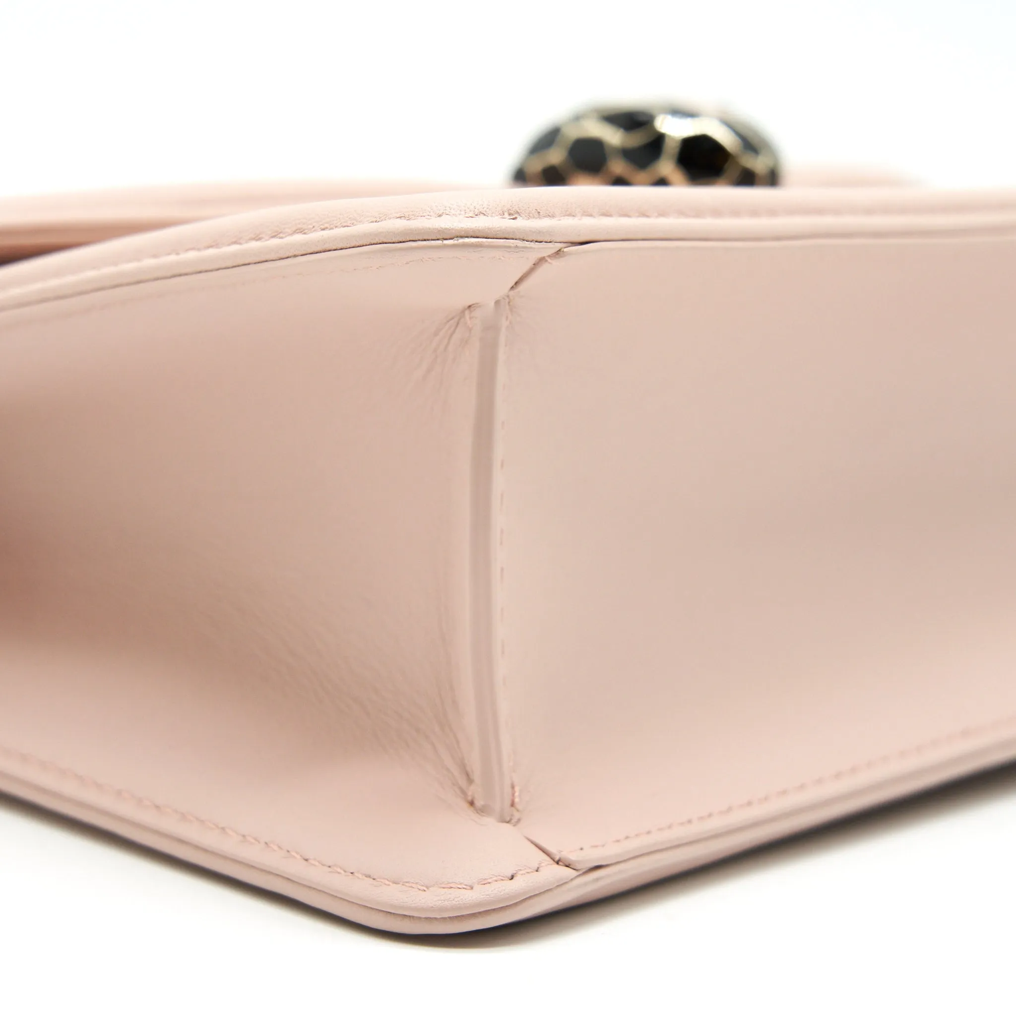 BVLGARI SERPENTI DIAMOND BLAST SHOULDER BAG IN PINK