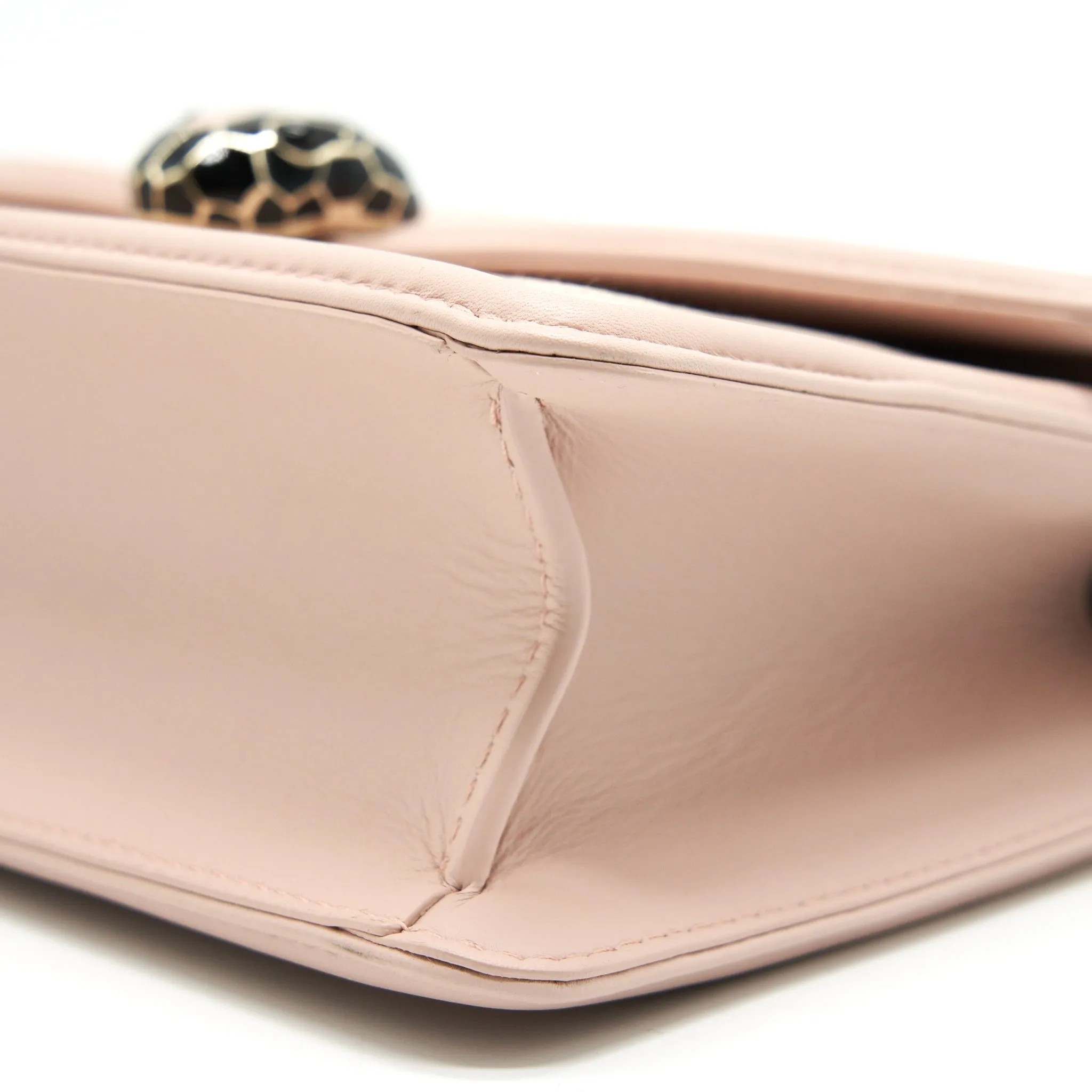 BVLGARI SERPENTI DIAMOND BLAST SHOULDER BAG IN PINK