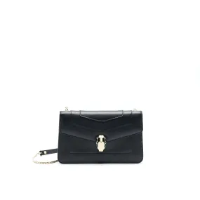 BVLGARI SERPENTI FOREVER SHOULDER BAG BLACK