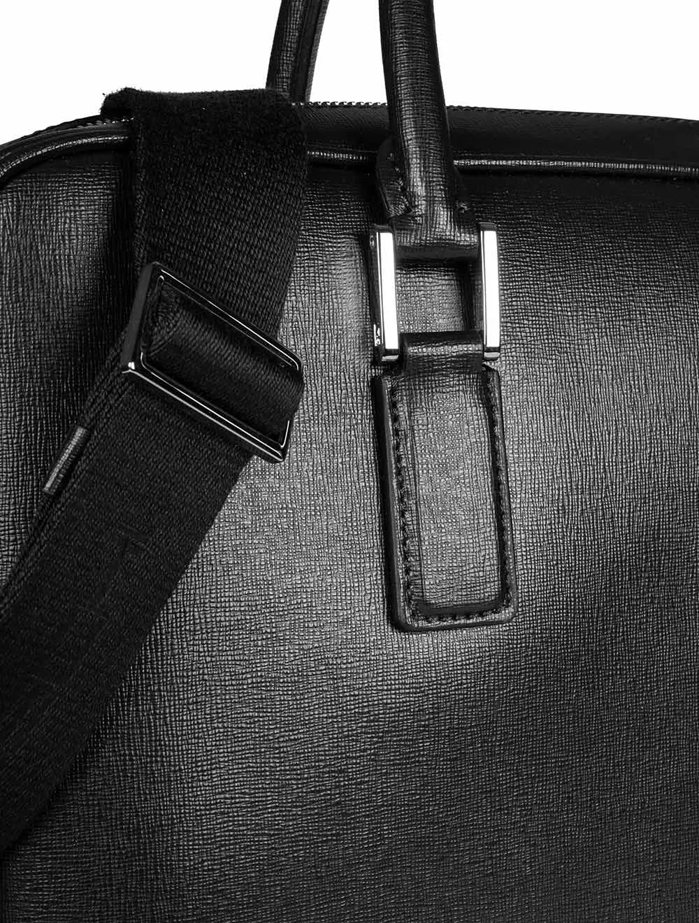 Calfskin Laptop Bag Black