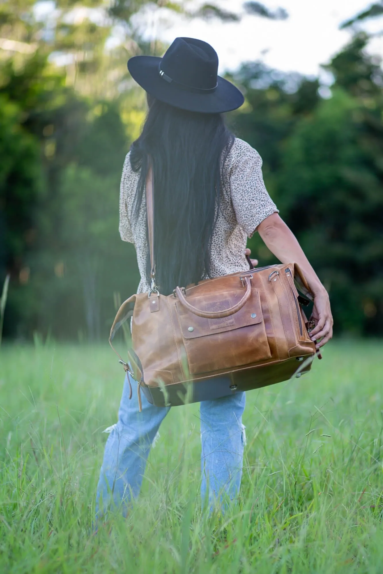 Cali Leather Weekend Bag