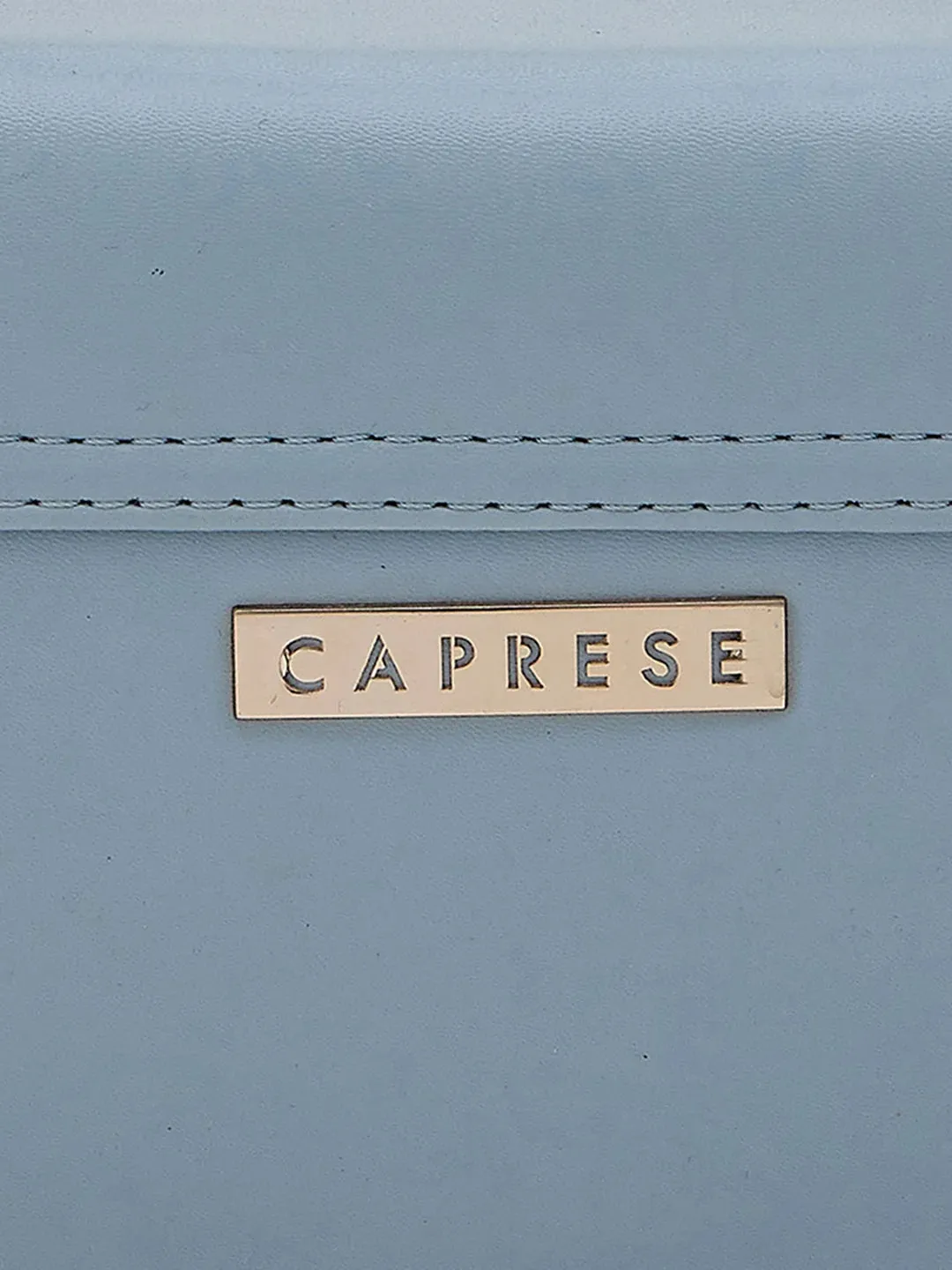 Caprese Emily In Paris Solid Medium Sling Handbag Soft Blue