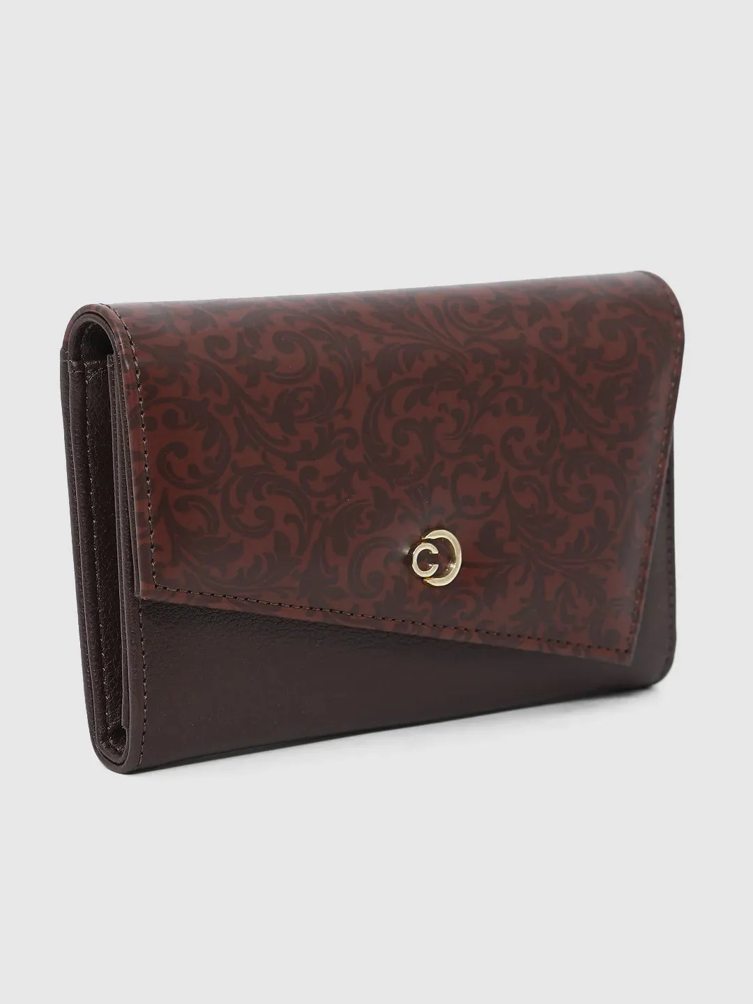 Caprese Helene Flapover Wallet Large Rust