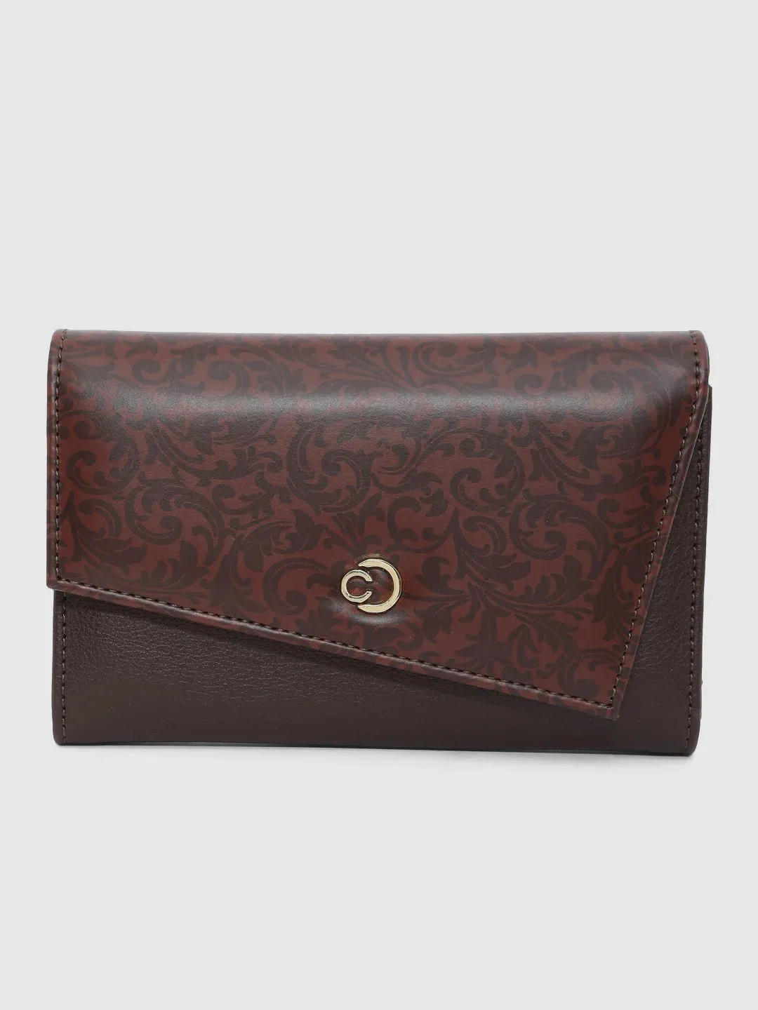 Caprese Helene Flapover Wallet Large Rust