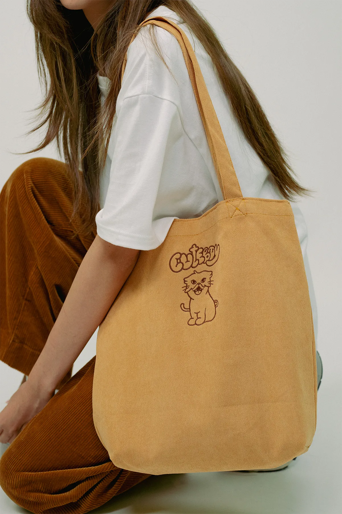 Cat Day Corduroy Bag