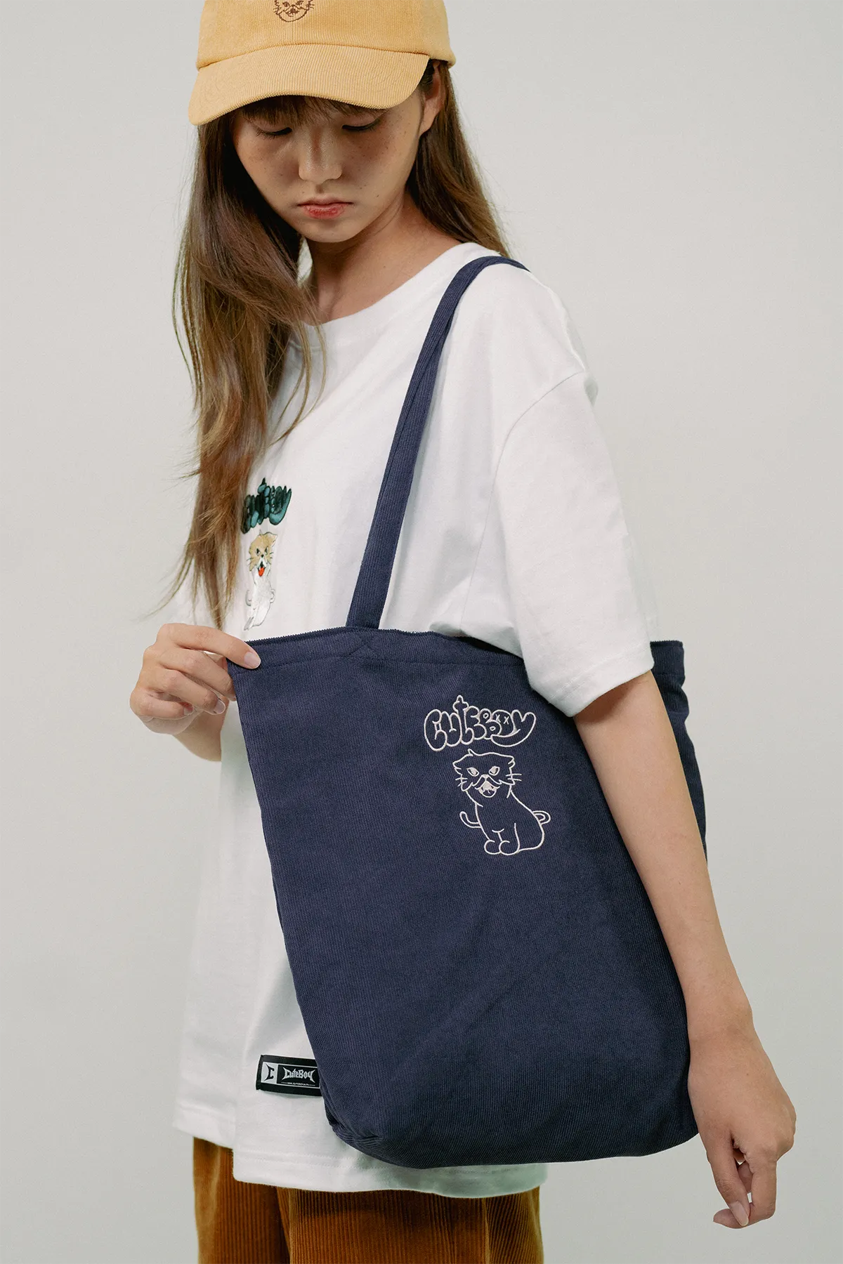 Cat Day Corduroy Bag