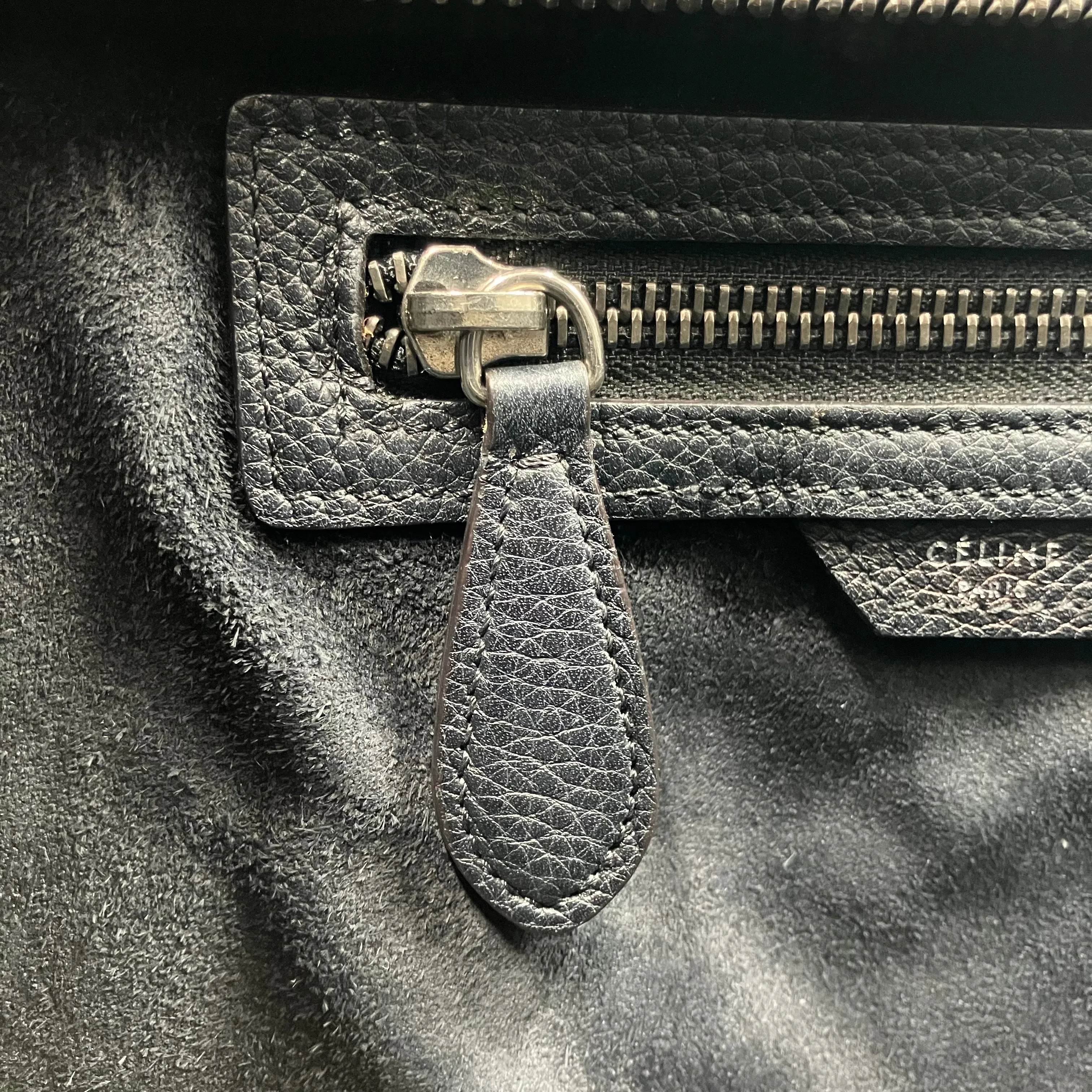 CELINE Luggage Micro Shopper Handbag