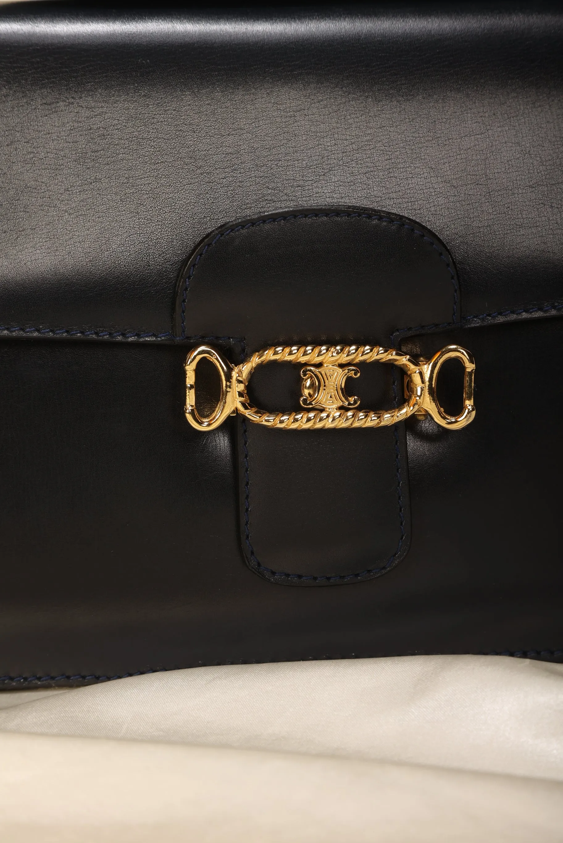 Celine Triomphe Boxcalf Shoulder Bag