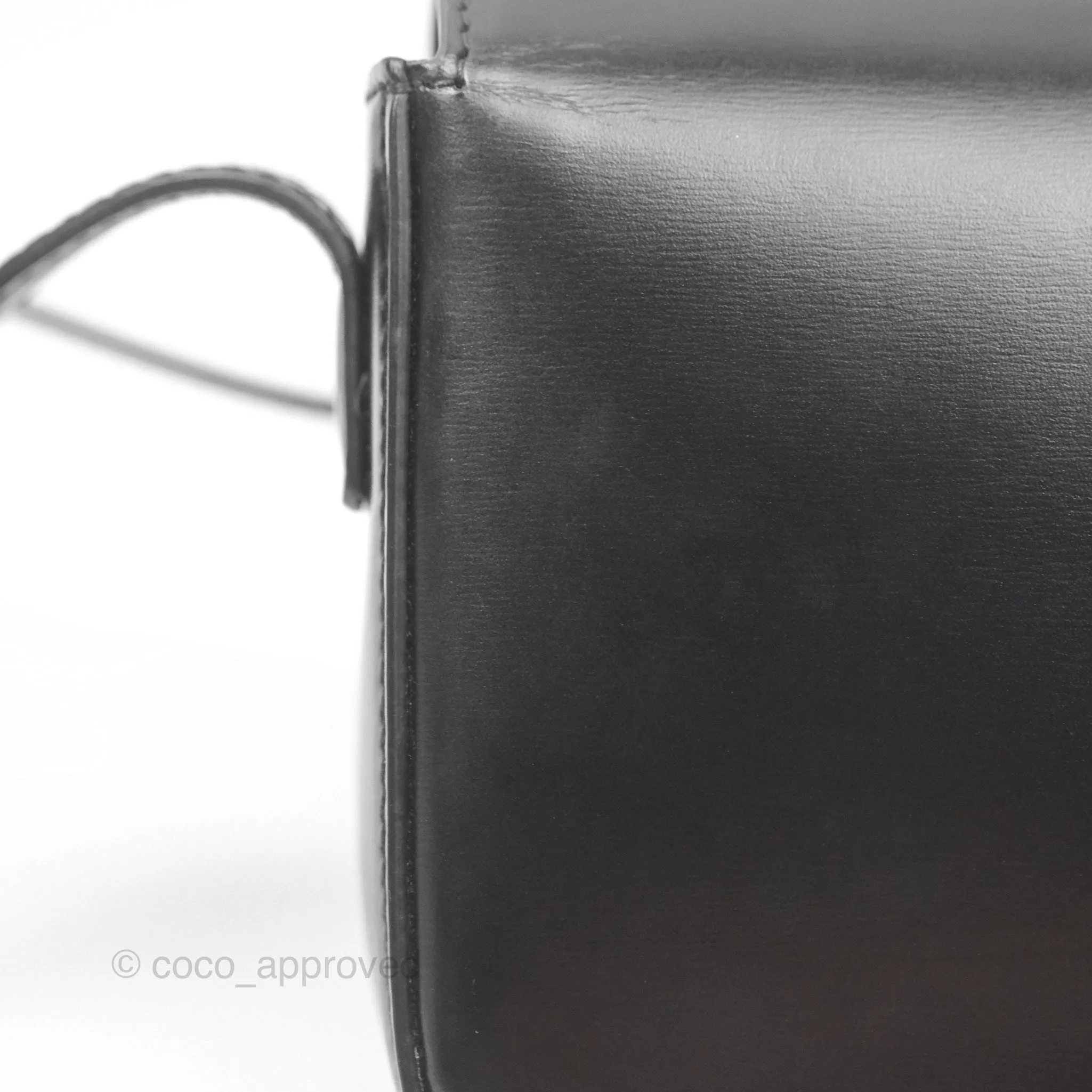 Celine Triomphe Shoulder Bag Black Calfskin