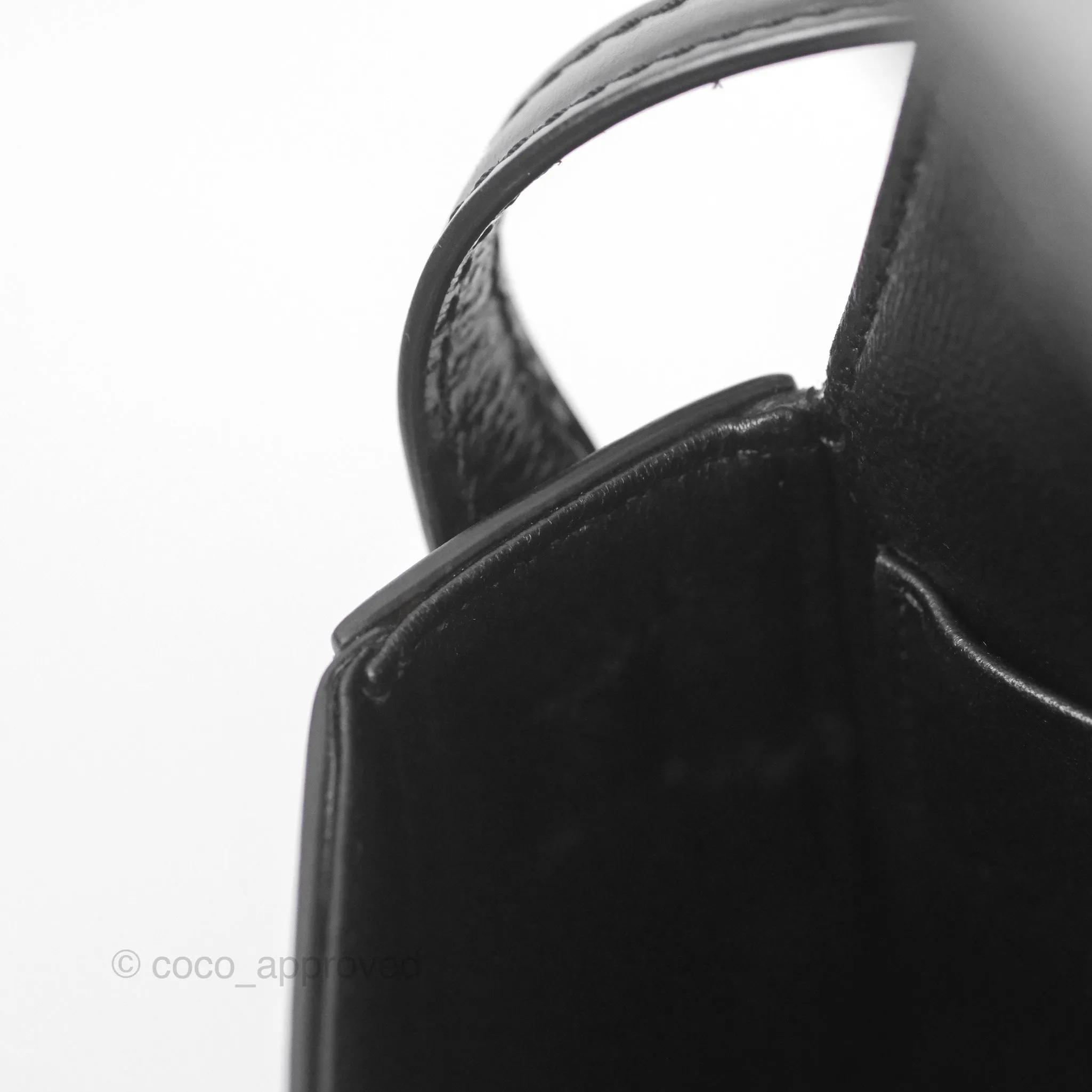 Celine Triomphe Shoulder Bag Black Calfskin